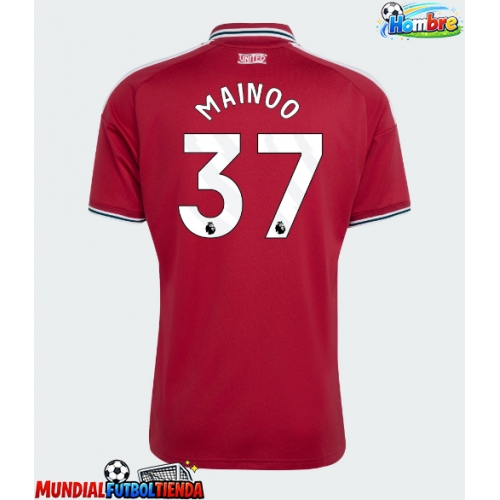 Camiseta Manchester United Kobbie Mainoo #37 Primera Equipación Replica 2026-27 mangas cortas